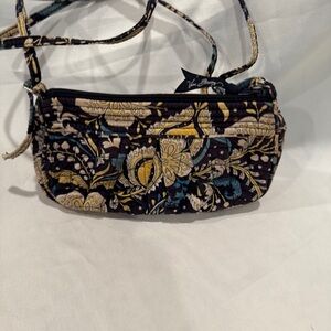 Vera Bradley Frannie Purse in Retired Ellie Blue Pattern
